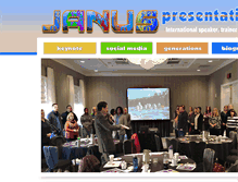 Tablet Screenshot of januspresentations.com